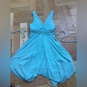 Turquoise Sleeveless Dress